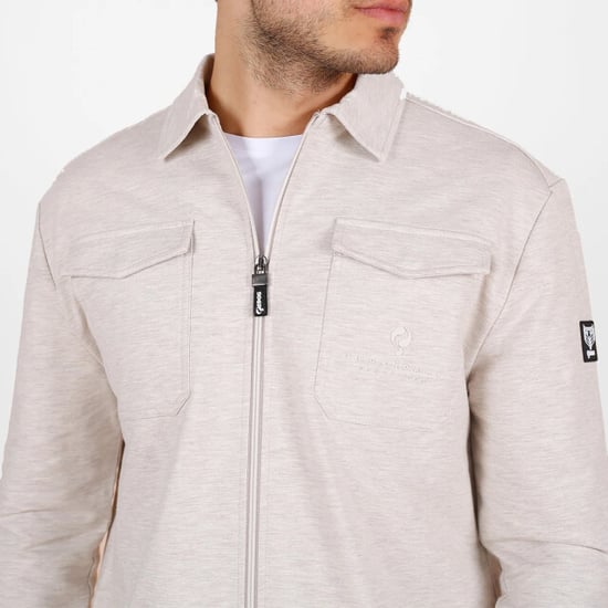 Q1905 Overshirt hattem zand melange - Image 5