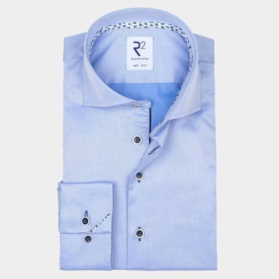 R2 Amsterdam Casual hemd lange mouw widespread nos.twill.002/000018 - Image 1