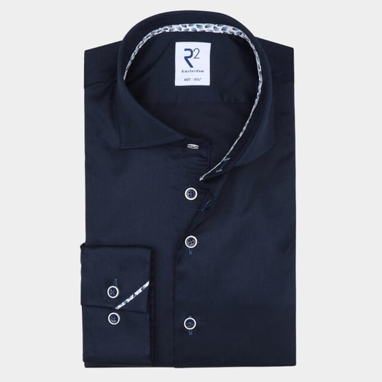 R2 Amsterdam Casual hemd lange mouw widespread nos.twill.003/000010 - Image 1