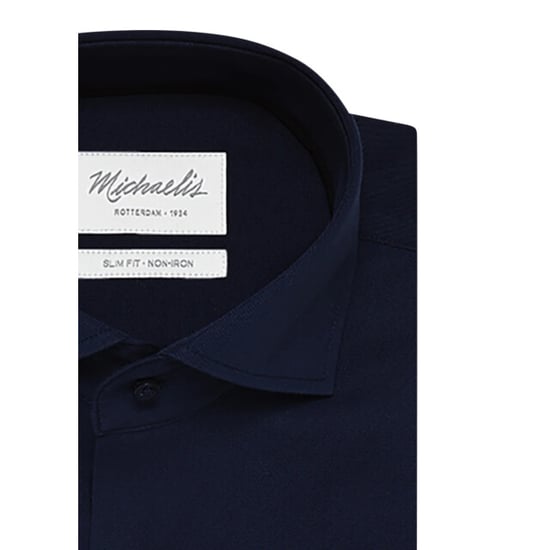 Michaelis Uni navy katoenen overhemd - Image 3