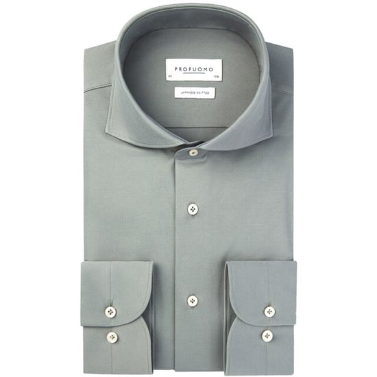 Profuomo Japanese knitted overhemd met lange mouwen - Image 1