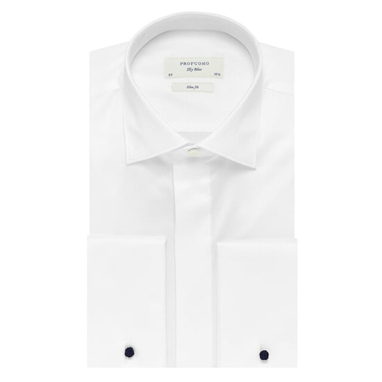 Profuomo Sky blue slim fit smoking overhemd - Image 1