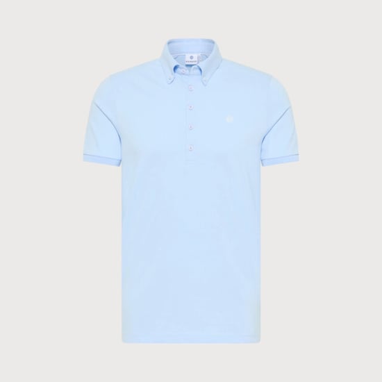 Blue Industry Button-down polo | - Image 1