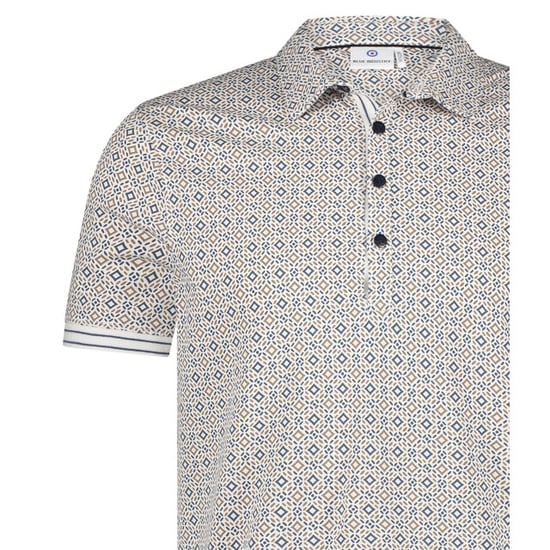 Blue Industry De microprint polo | - Image 5