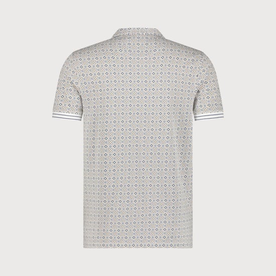 Blue Industry De microprint polo | - Image 6