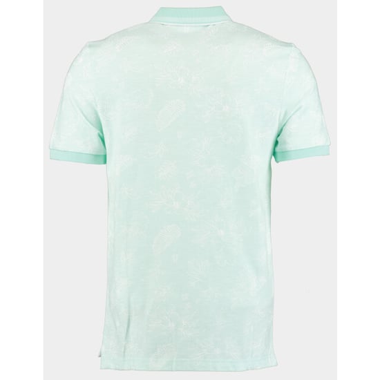 Bos Bright Blue Polo korte mouw ken polo oxford aop 24108ke09bo/313 mint - Image 2