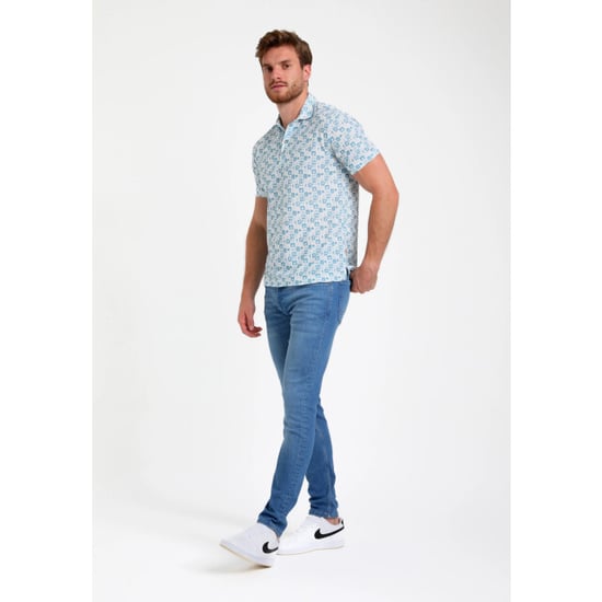 Gabbiano Heren polo 235537 4001 bright blue - Image 6