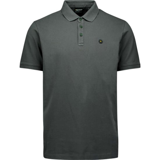 No Excess Polo pique garment dyed dark steel - Image 2