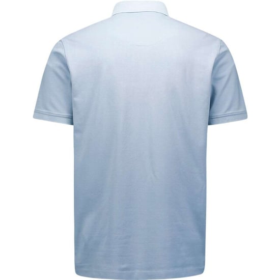 No Excess Polo pique garment dyed dusty blue - Image 2