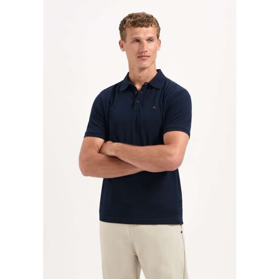 No Excess Polo pique garment dyed night - Image 2