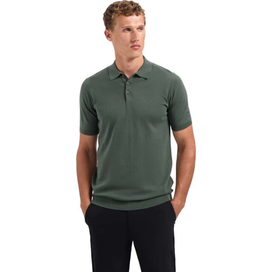 No Excess Pullover short sleeve polo solid dark green - Image 2