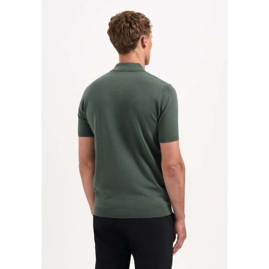 No Excess Pullover short sleeve polo solid dark green - Image 5