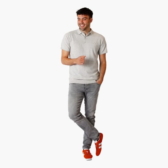 Q1905 Polo shirt hessum licht melange - Image 4