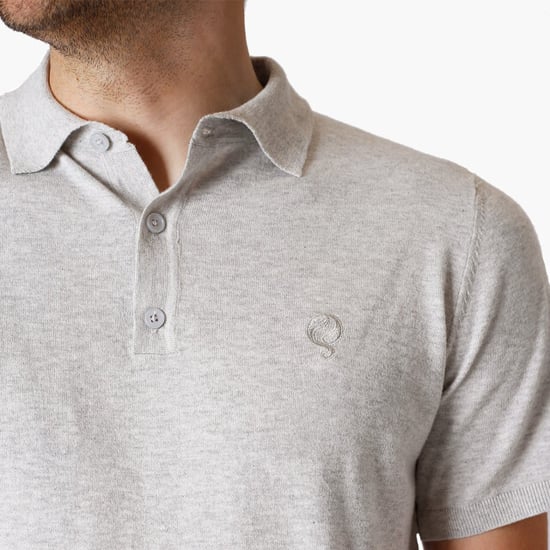 Q1905 Polo shirt hessum licht melange - Image 5