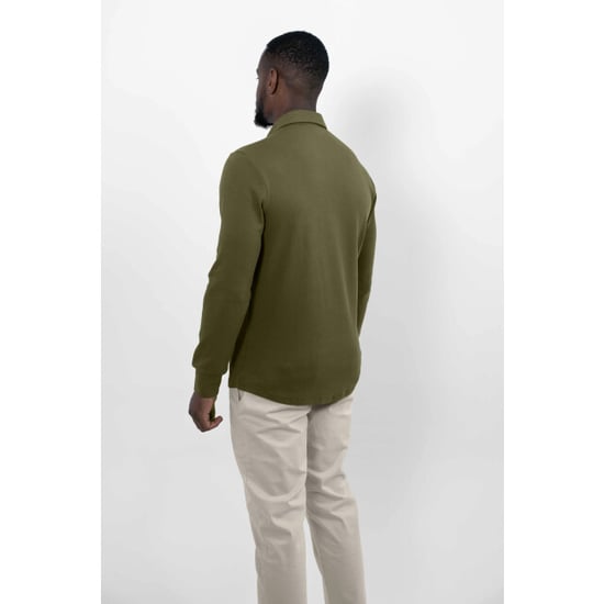 Vercate Strijkvrij poloshirt olijfgroen - Image 5