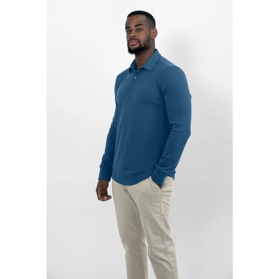 Vercate Strijkvrij poloshirt royal blue - Image 1