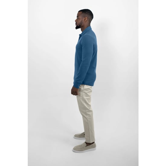 Vercate Strijkvrij poloshirt royal blue - Image 3