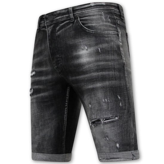 Local Fanatic Stonewashed ripped short slim fit - Image 4