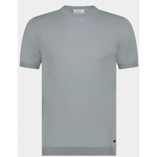Born with Appetite T-shirt korte mouw wake knitted t-shirt 25108wa35/939 dusty grey - Image 2