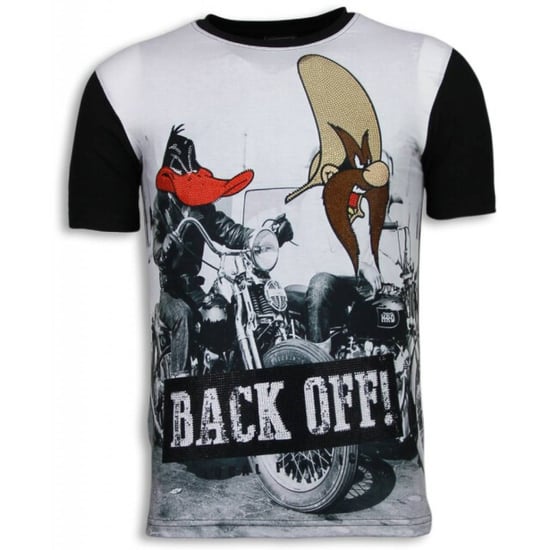 Local Fanatic Back off digital rhinestone t-shirt - Image 1