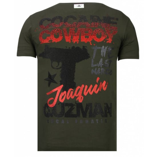 Local Fanatic Cocaine cowboy rhinestone t-shirt - Image 3