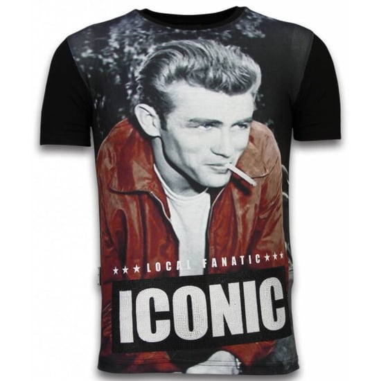 Local Fanatic James dean iconic digital rhinestone t-shirt - Image 1