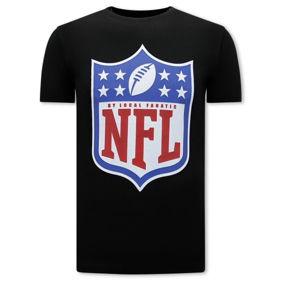 Local Fanatic Nfl shield team print t-shirt - Image 1