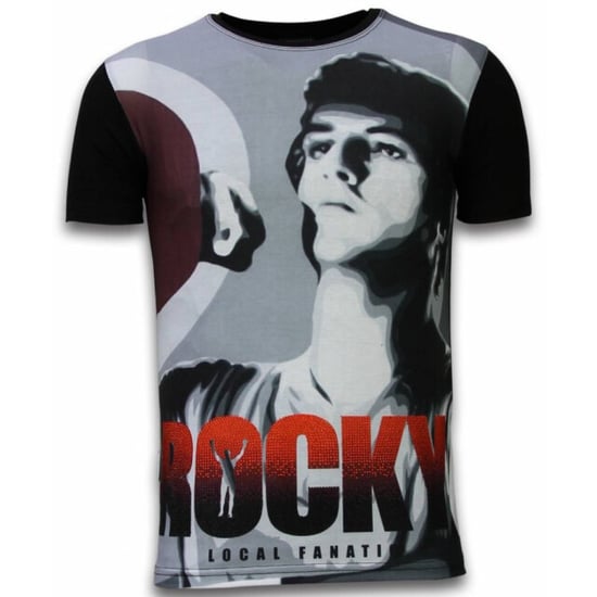 Local Fanatic Rocky balboa digital rhinestone t-shirt - Image 1
