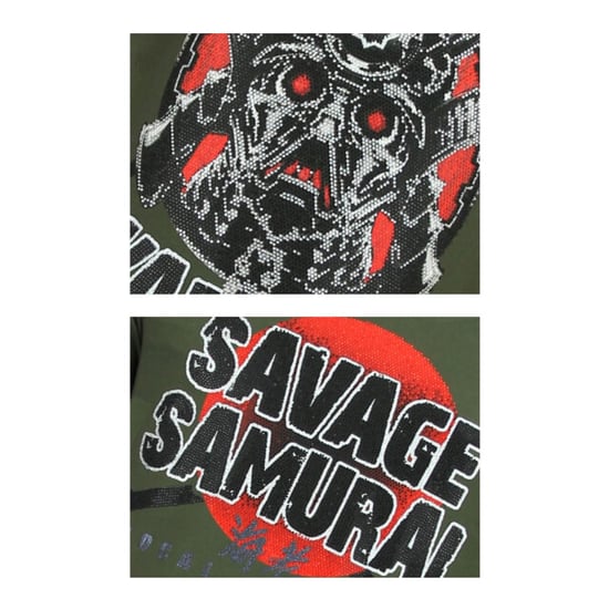 Local Fanatic Savage samurai print t-shirt - Image 2