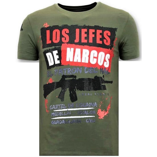 Local Fanatic T-shirt rhinestone los jefes de narcos - Image 1