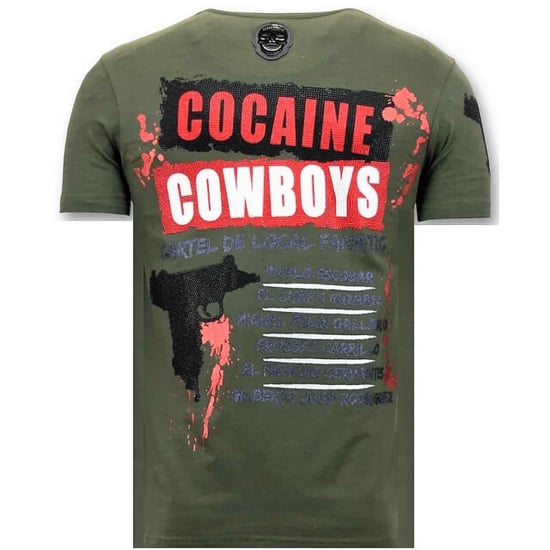 Local Fanatic T-shirt rhinestone los jefes de narcos - Image 3