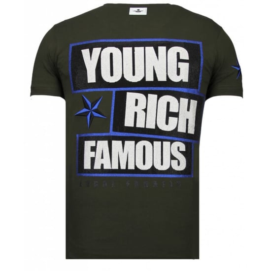 Local Fanatic Young rich famous rhinestone t-shirt - Image 2