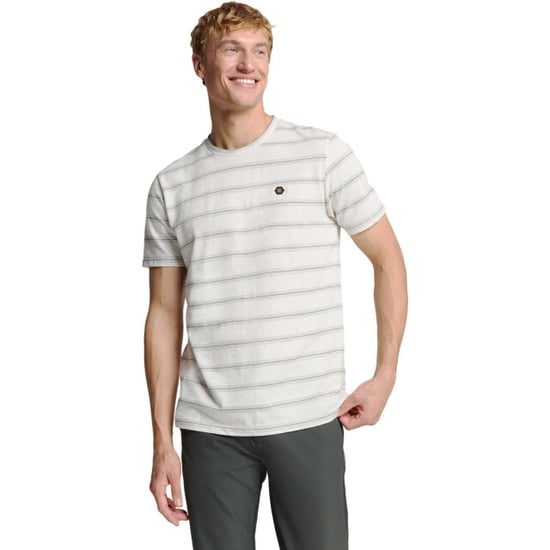 No Excess T-shirt crewneck jacquard stripe offwhite - Image 1