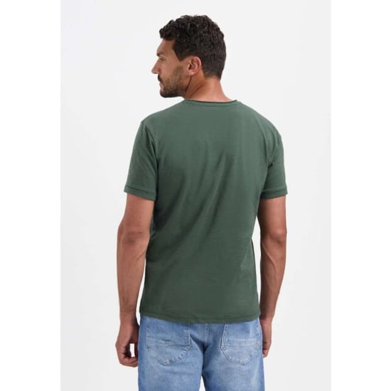 No Excess T-shirt crewneck slub dark green - Image 2