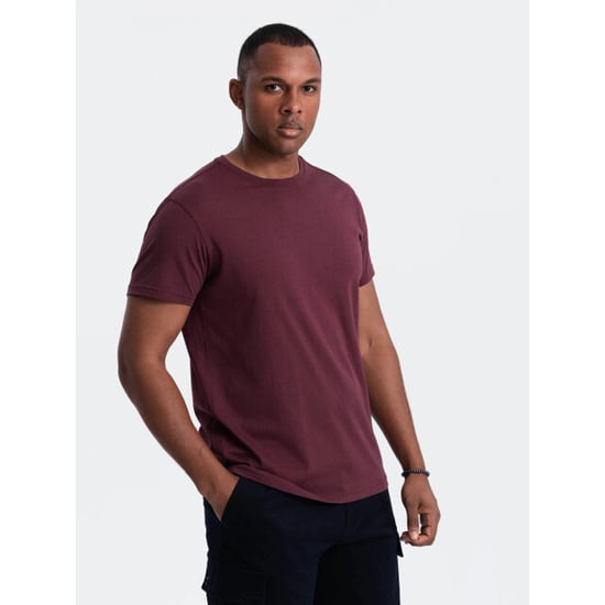 Ombre T-shirt heren bordeaux karite - Image 4