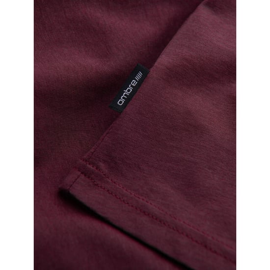 Ombre T-shirt heren bordeaux karite - Image 5