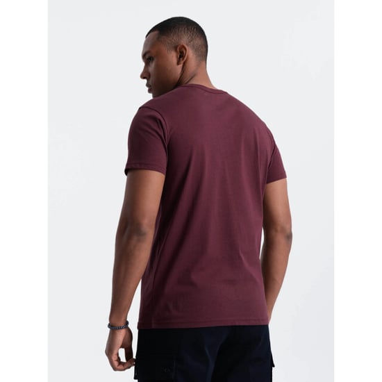 Ombre T-shirt heren bordeaux karite - Image 6
