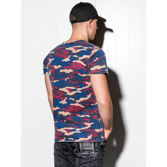 Ombre heren t-shirt print blauw - Image 2