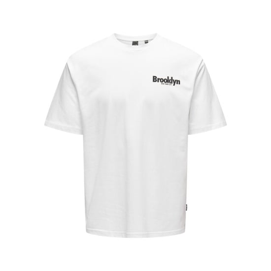 Only & Sons Onskeane rlx ss print tee noos off-white - Image 1