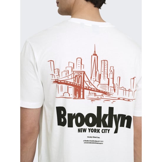 Only & Sons Onskeane rlx ss print tee noos off-white - Image 2