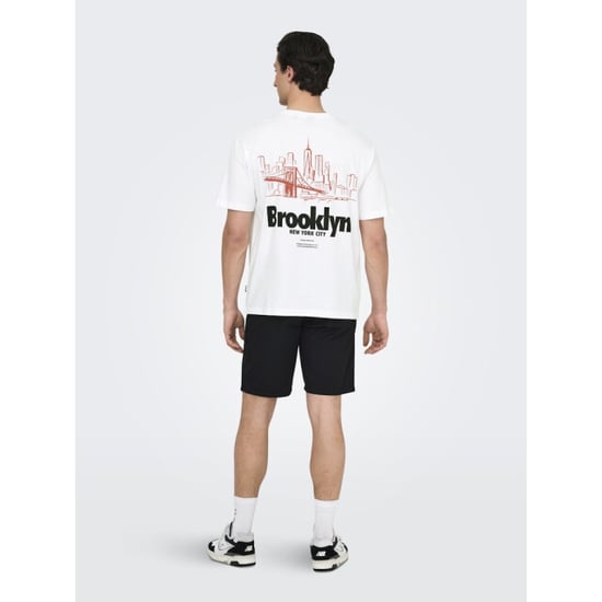 Only & Sons Onskeane rlx ss print tee noos off-white - Image 5