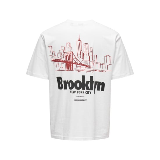 Only & Sons Onskeane rlx ss print tee noos off-white - Image 6