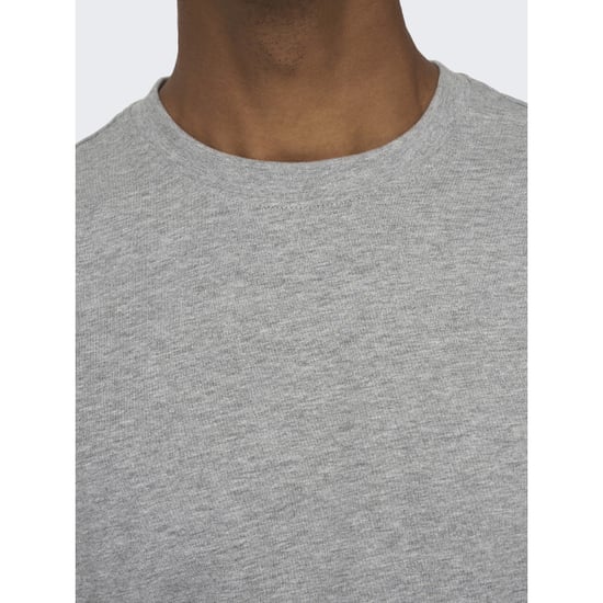 Only & Sons onsfred life rlx ss tee noos 22022532 light grey melange - Image 2