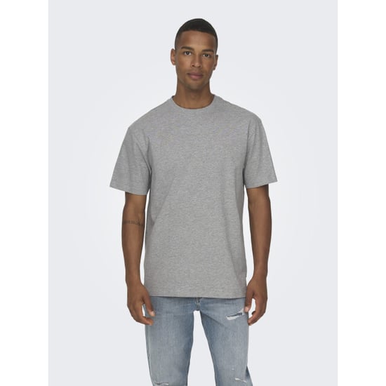 Only & Sons onsfred life rlx ss tee noos 22022532 light grey melange - Image 5