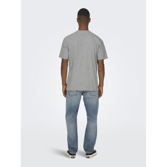 Only & Sons onsfred life rlx ss tee noos 22022532 light grey melange - Image 6
