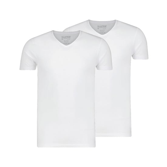 Slater 10+10 tencel 2-pack t-shirt v-neck - Image 1