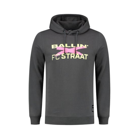 Ballin Amsterdam X FC Straat - Heren Slim Fit Hoodie - Grijs - Image 2