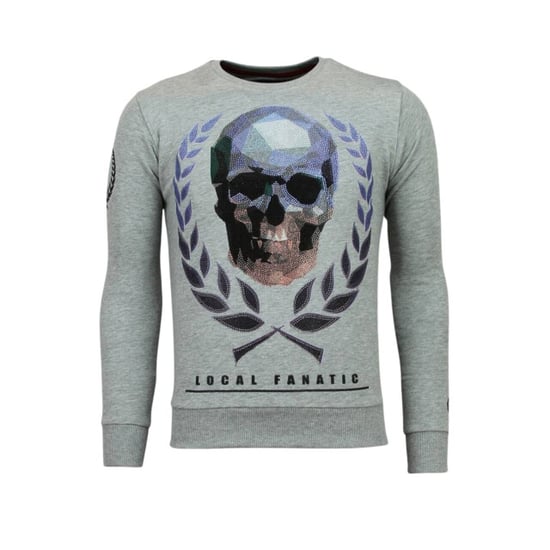Local Fanatic Doodskop trui skull rhinestone sweater - Image 2