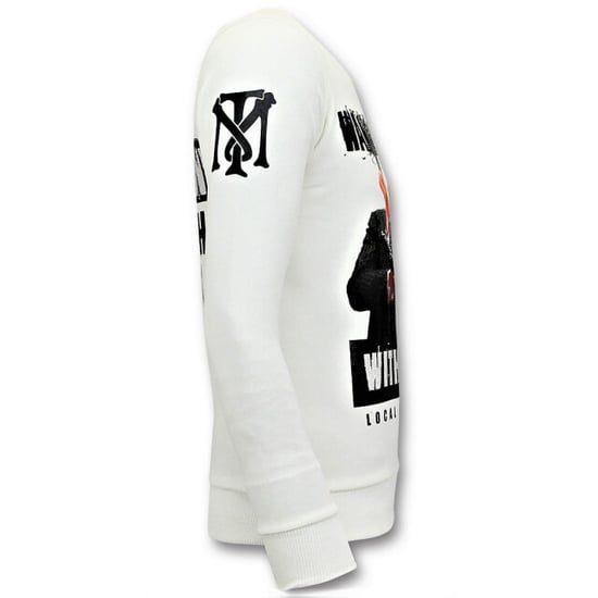 Local Fanatic Rhinestones sweater shooting duck gun trui - Image 3