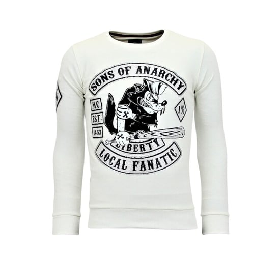 Local Fanatic Rhinestones sweater sons of anarchy trui - Image 2